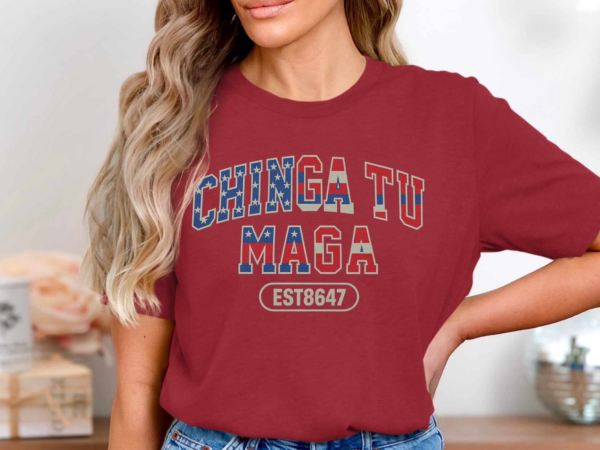 CHINGA TU MAGA EST8647 Graphic Tee for Casual Wear