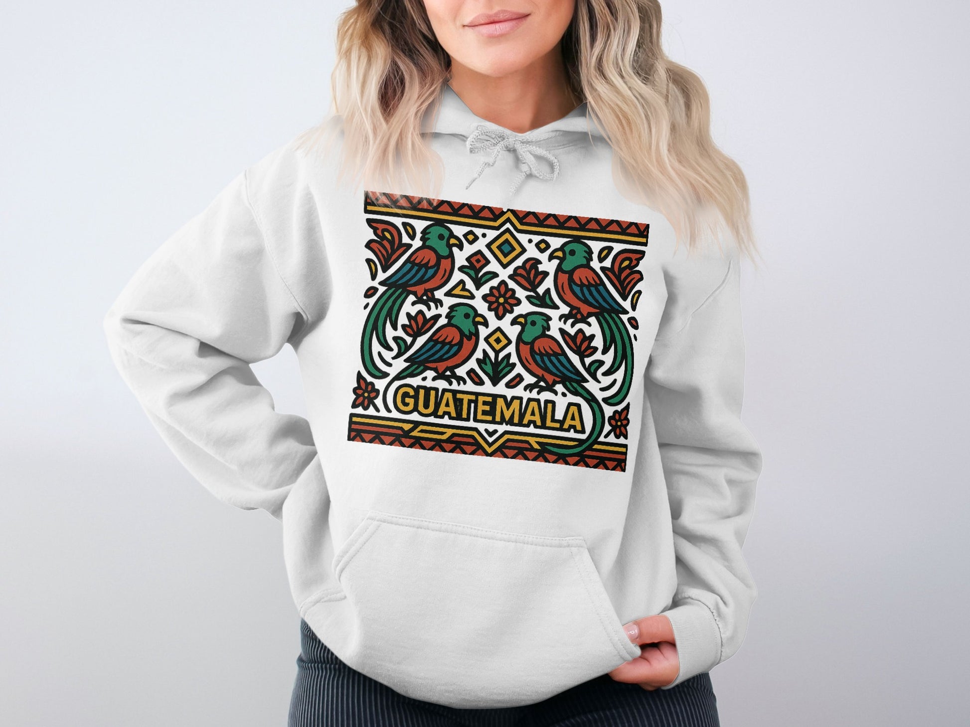 Guatemalan Bird Graphic Comfortable Oversized Hoodie product