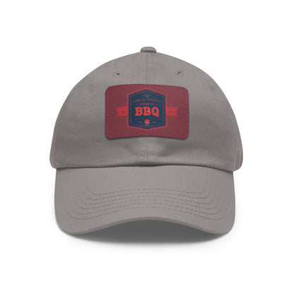 BBQ Dad Hat with Leather Patch - Perfect Gift for Grill Enthusiasts