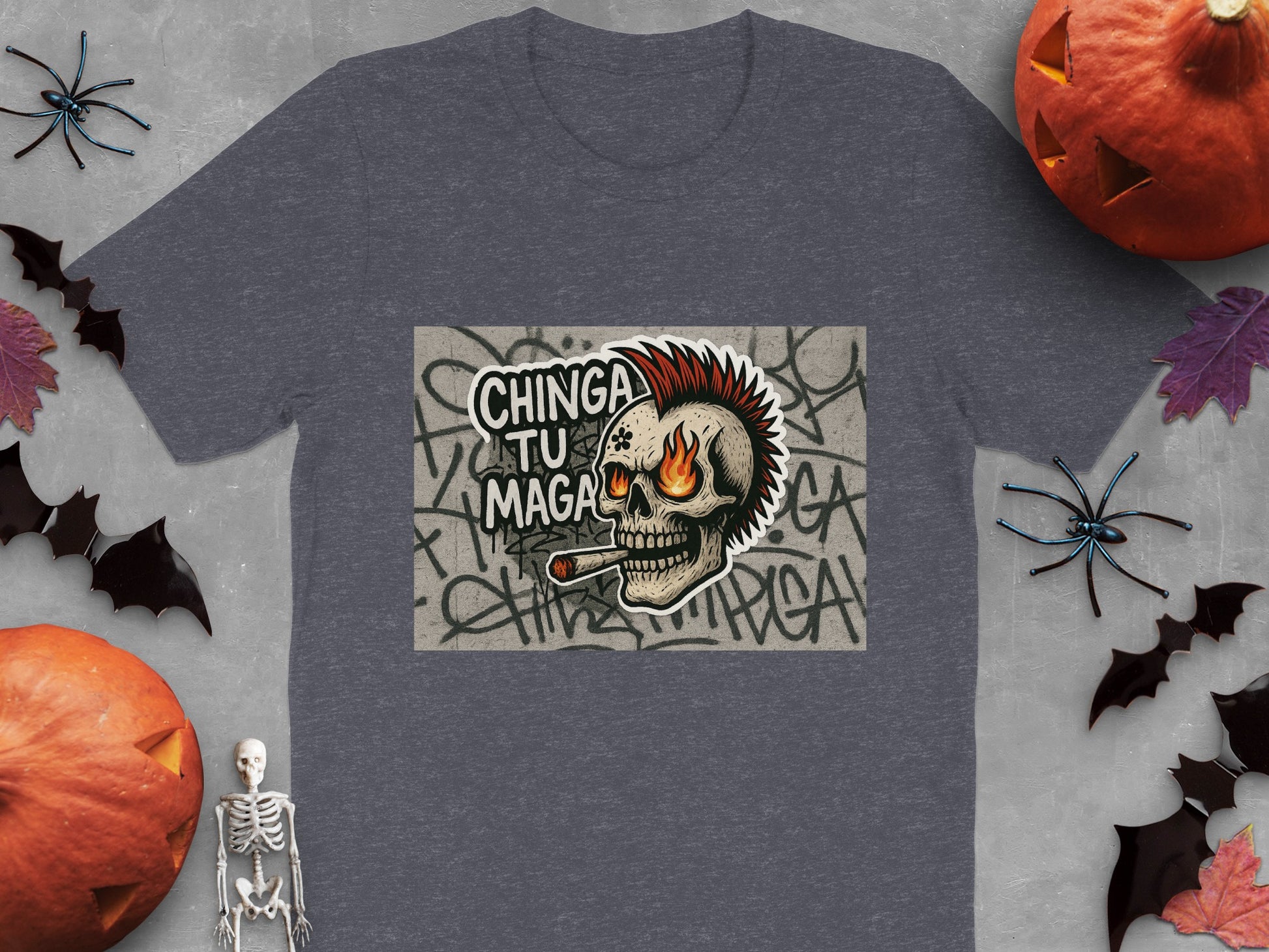 Edgy Halloween Themed Skull T-Shirt product