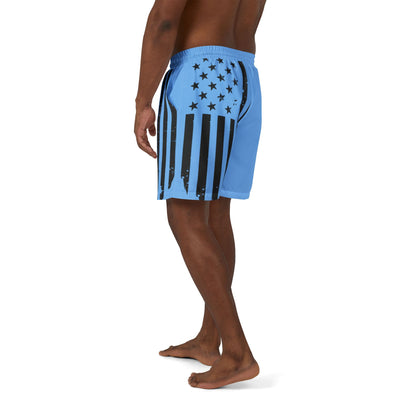 Patriotic Swim Shorts, 4th of July Swimwear, Unisex Beach Shorts, Fireworks Swim Trunks, Summer Pool Wear, Holiday Swim Attire