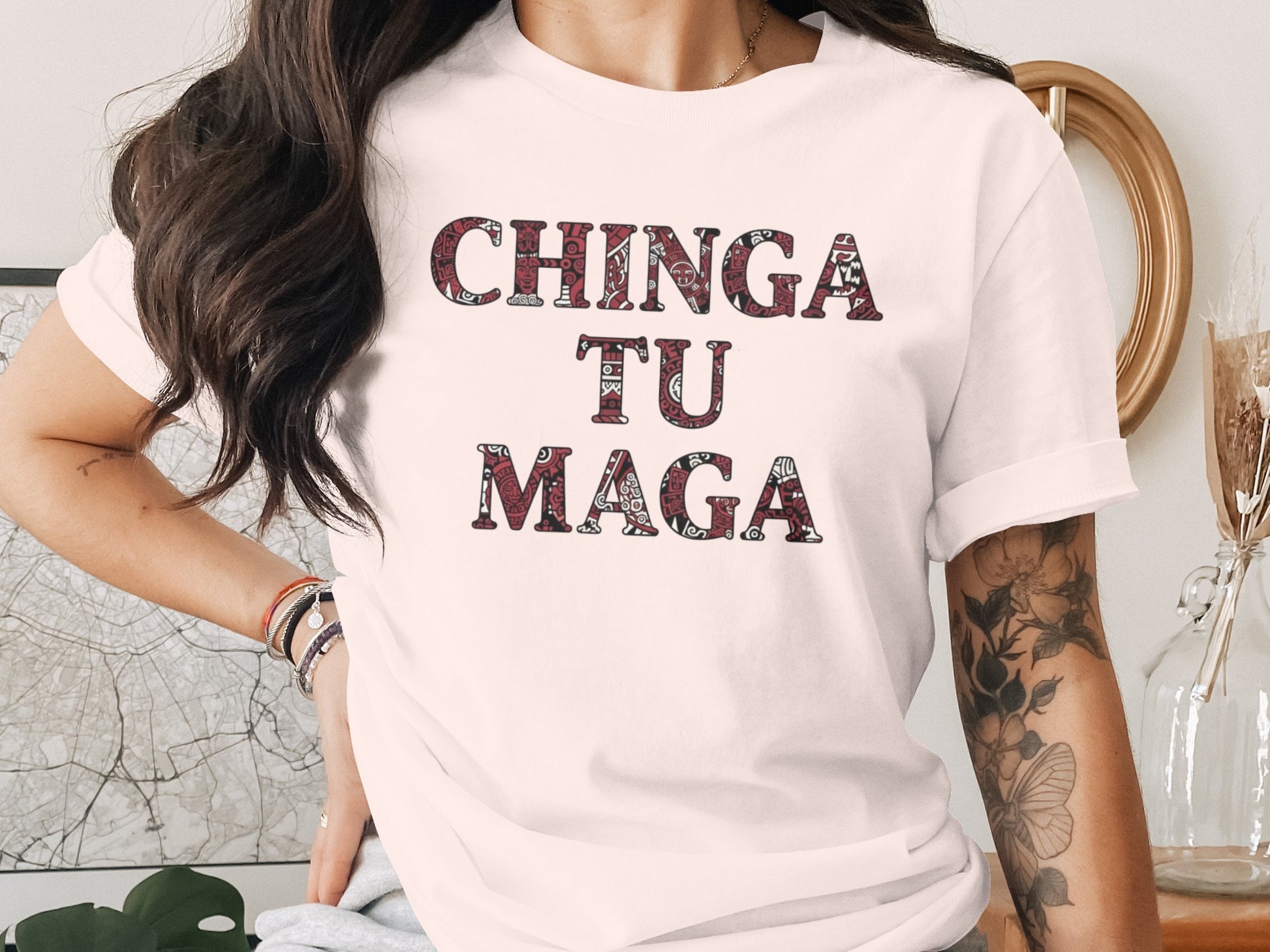 Chinga Tu Maga Graphic Statement Tee