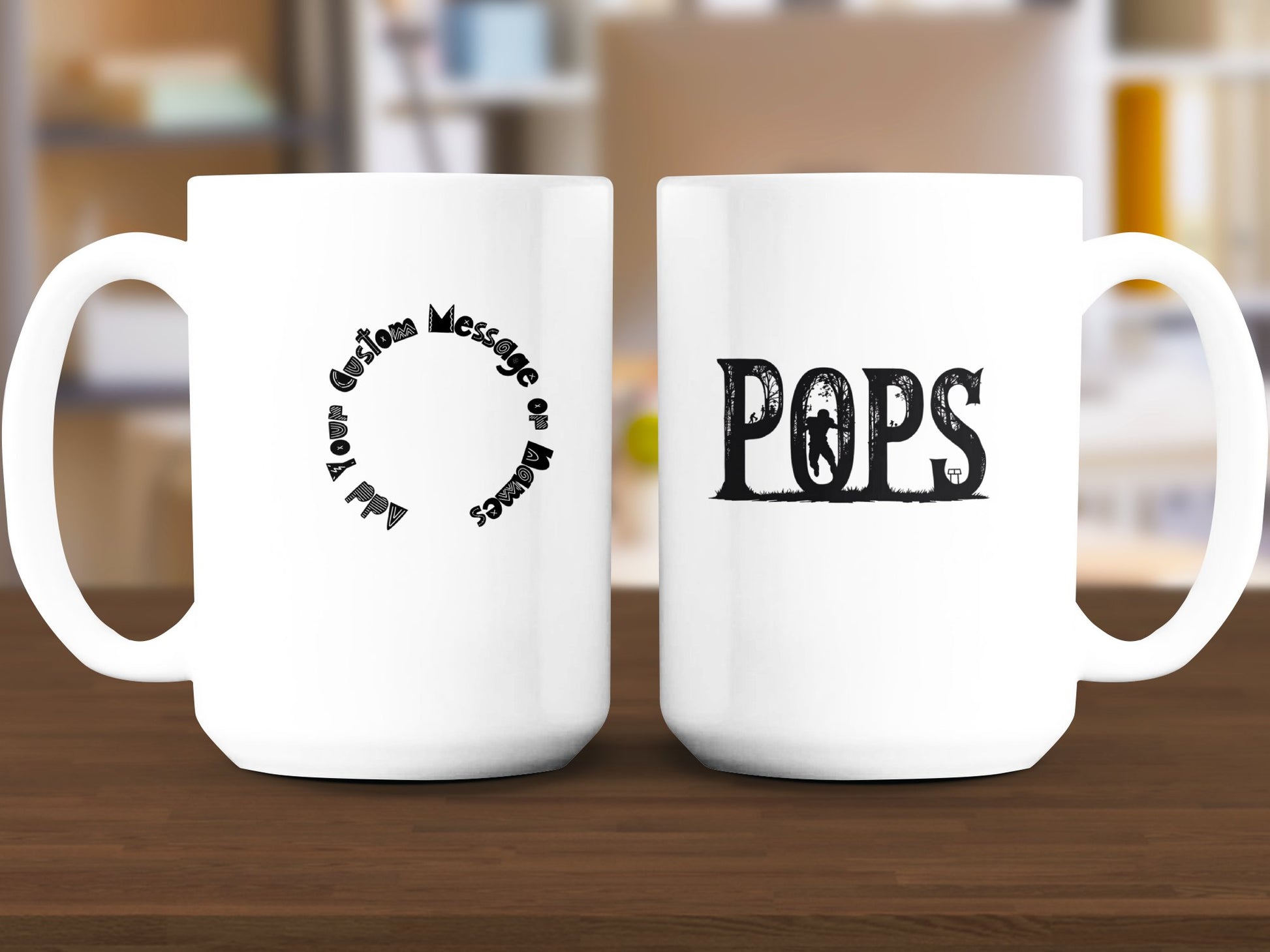 Personalized Custom Message for Pops Mug product