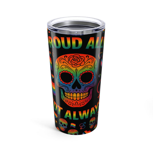 Proud Skull Tumblers for LGBTQ+ Pride | Stylish 20oz Travel Mugs, Colorful Gifts for Pride Celebrations, Birthday Presents, and More