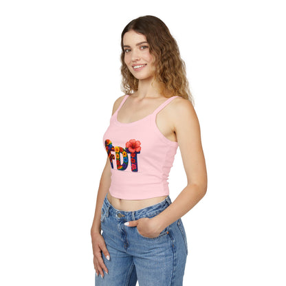high quality Floral FDT Women's Spaghetti Strap Tank Top – Vibrant Summer Style