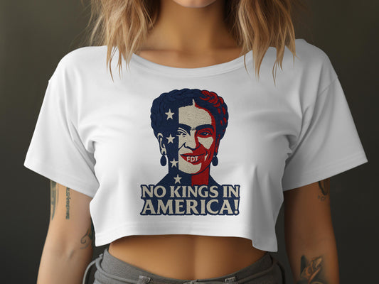 Bold No Kings in America Statement Crop Top product