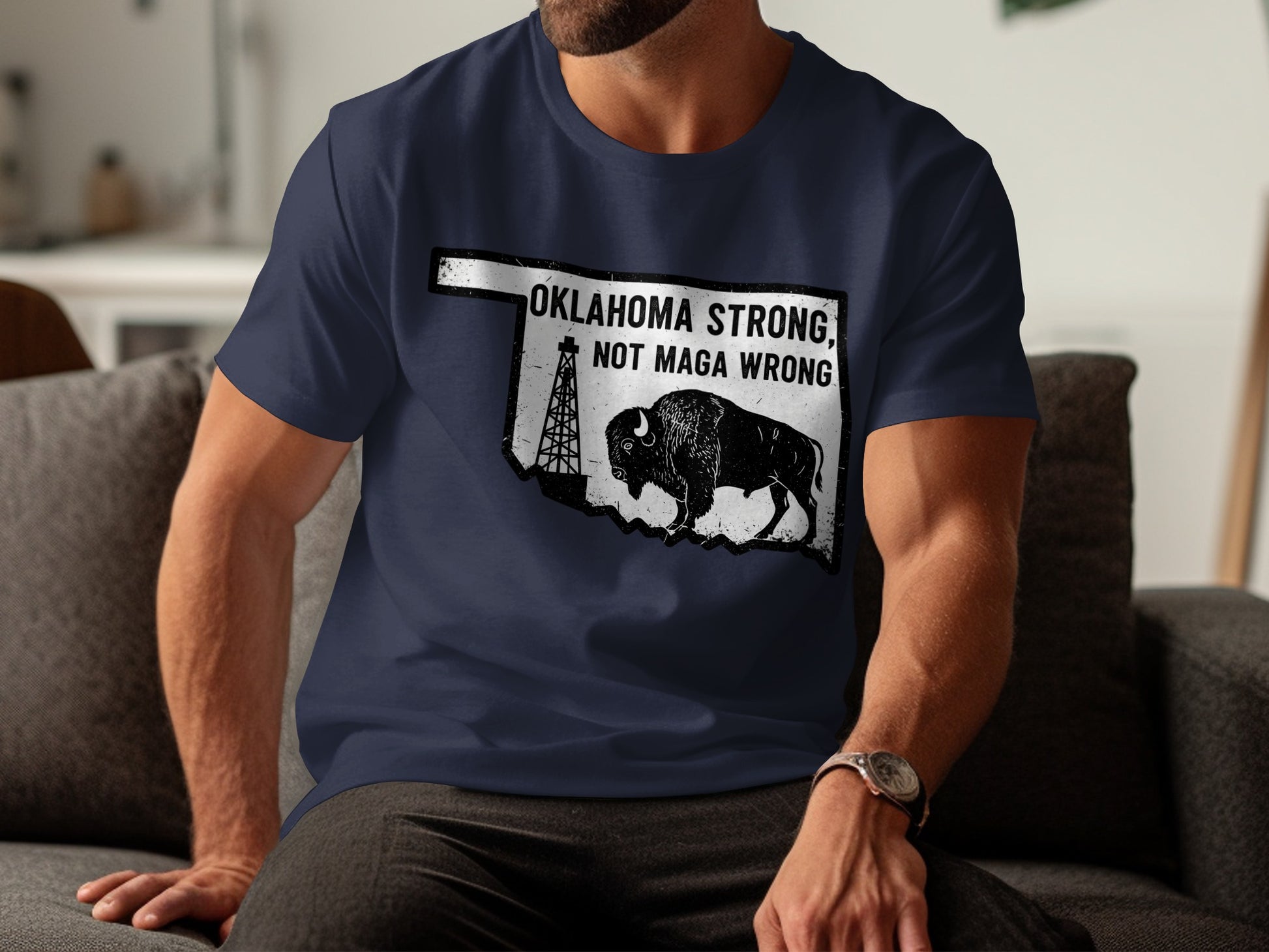 Oklahoma Strong Not Maga Wrong T-shirt product