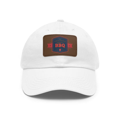 BBQ Dad Hat with Leather Patch - Perfect Gift for Grill Enthusiasts