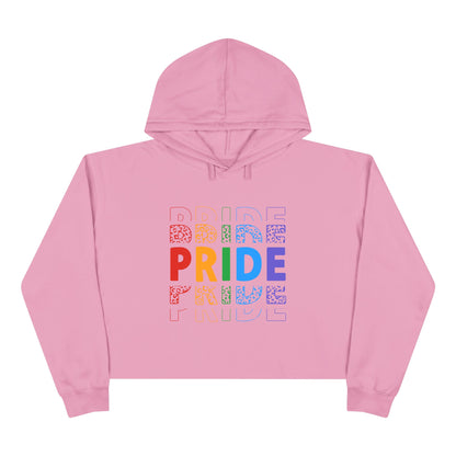 Pride Rainbow Crop Hoodie | LGBTQ+ Fashion, Cute Streetwear, Summer Style, Gift for Pride Month, Casual Outfit