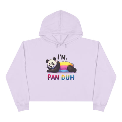 Pride Crop Hoodie Cute Panda| LGBTQ+ Apparel, Funny Sweatshirt, Casual Streetwear, Great for Gifts, Cozy Fashion
