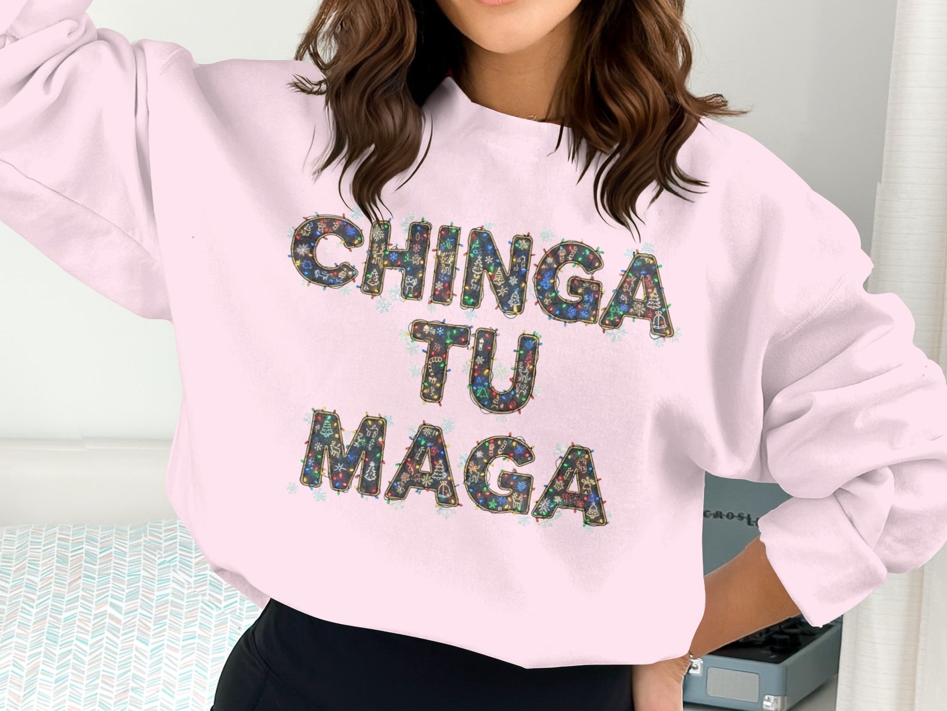 Chinga Tu Maga Statement Sweatshirt Fashion Apparel
