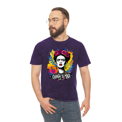 Frida Kahlo Against vintage Tee — USA Made Mineral Wash Graphic T-Shirt
