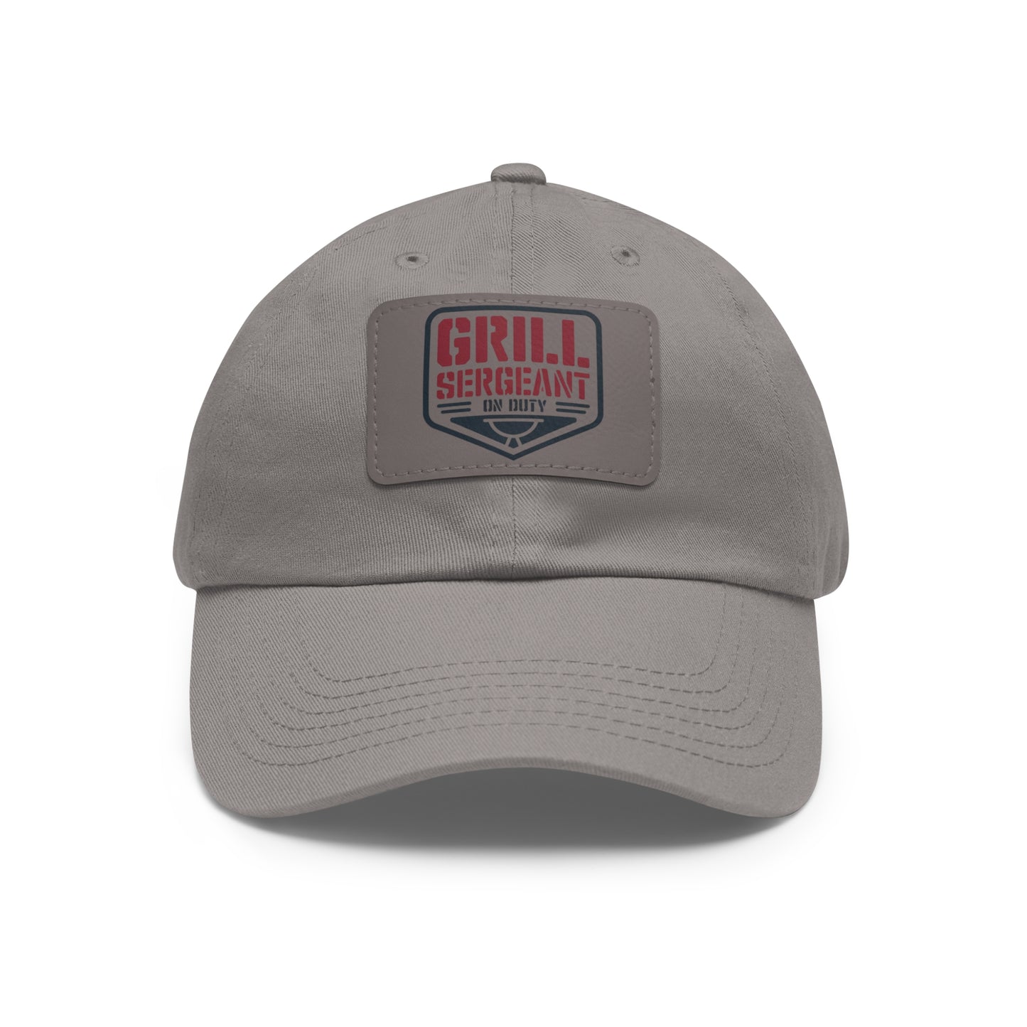 Grill Sergeant Dad Hat with Leather Patch | Perfect Gift for BBQ Enthusiasts