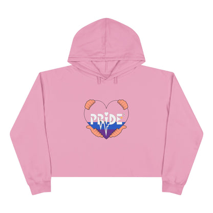 Pride Crop Hoodie, LGTBQ Gift, Summer Wardrobe, Casual Wear, Colorful Hoodie, Pride Month Apparel