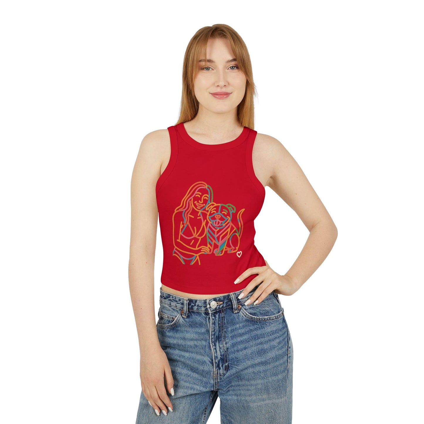 Pride tank top Cute Pet-Themed Women's Micro Rib Racer Tank Top - Perfect Summer Fit