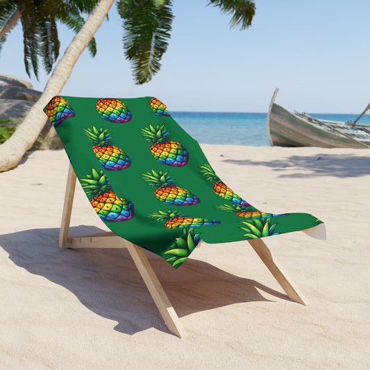 pride towell Vibrant Pineapple Beach Towel, Summer Beach Gear, Tropical Pool Accessories, Perfect for Vacations, Gift for Beach Lovers