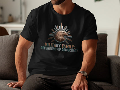 Military Family Defenders of Democracy Graphic T-Shirt
