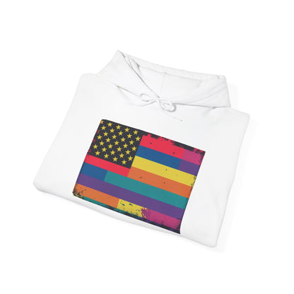 pride hoodie Pride & Patriotism Hoodie | Unisex Heavy Blend™ Sweatshirt