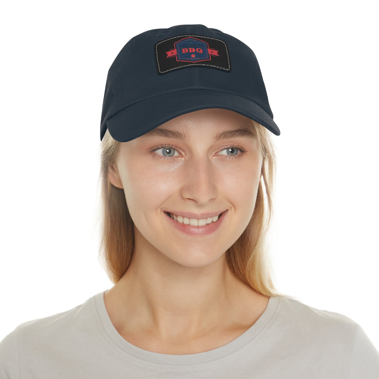 BBQ Dad Hat with Leather Patch - Perfect Gift for Grill Enthusiasts