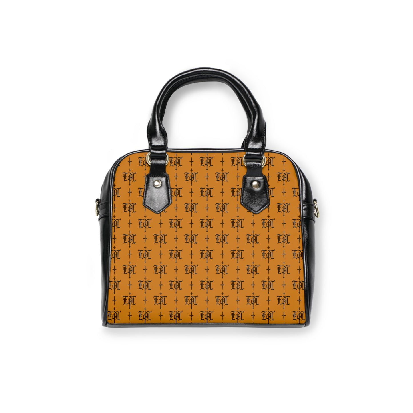 FDT Blue Purse Woke Anti Trump Liberal Purse |Monogram Grey Shoulder Handbag — Elegant Patterned Satchel Purse