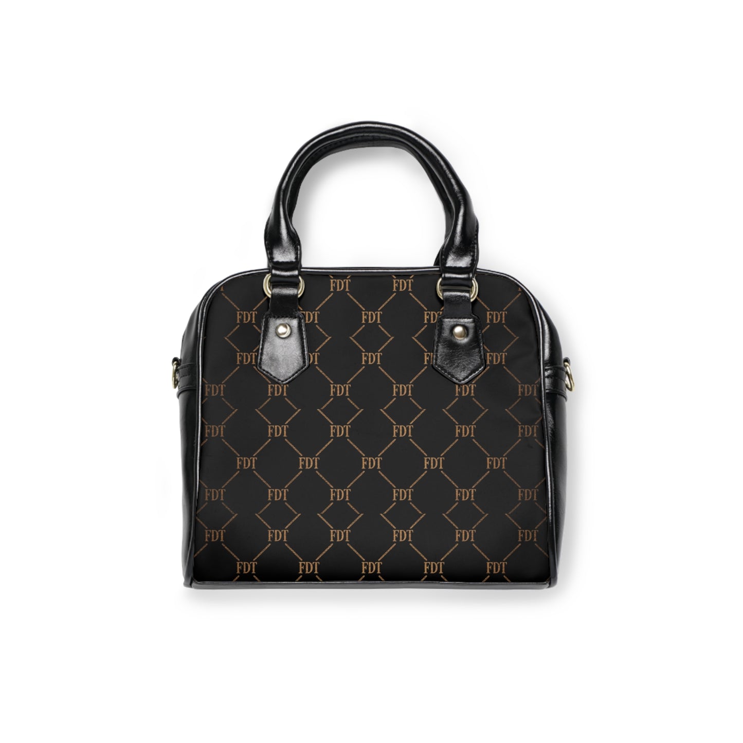 FDT Subtle Monogram Shoulder Handbag Anti Trump Designer Patterned Tote for Everyday Chic