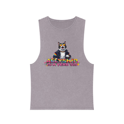 Unisex Stonewash Tank Top