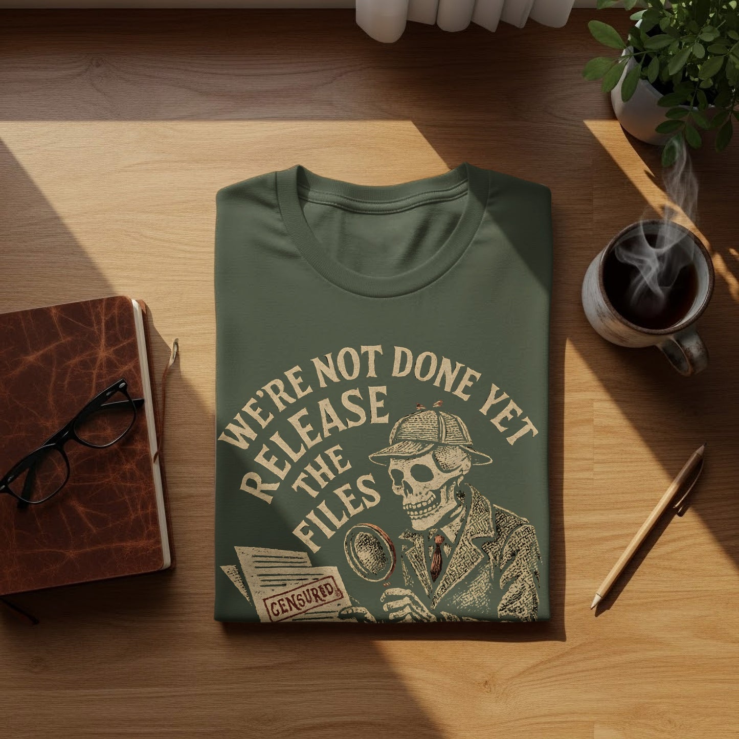 We're Not Done Yet Release The Files T-shirt product