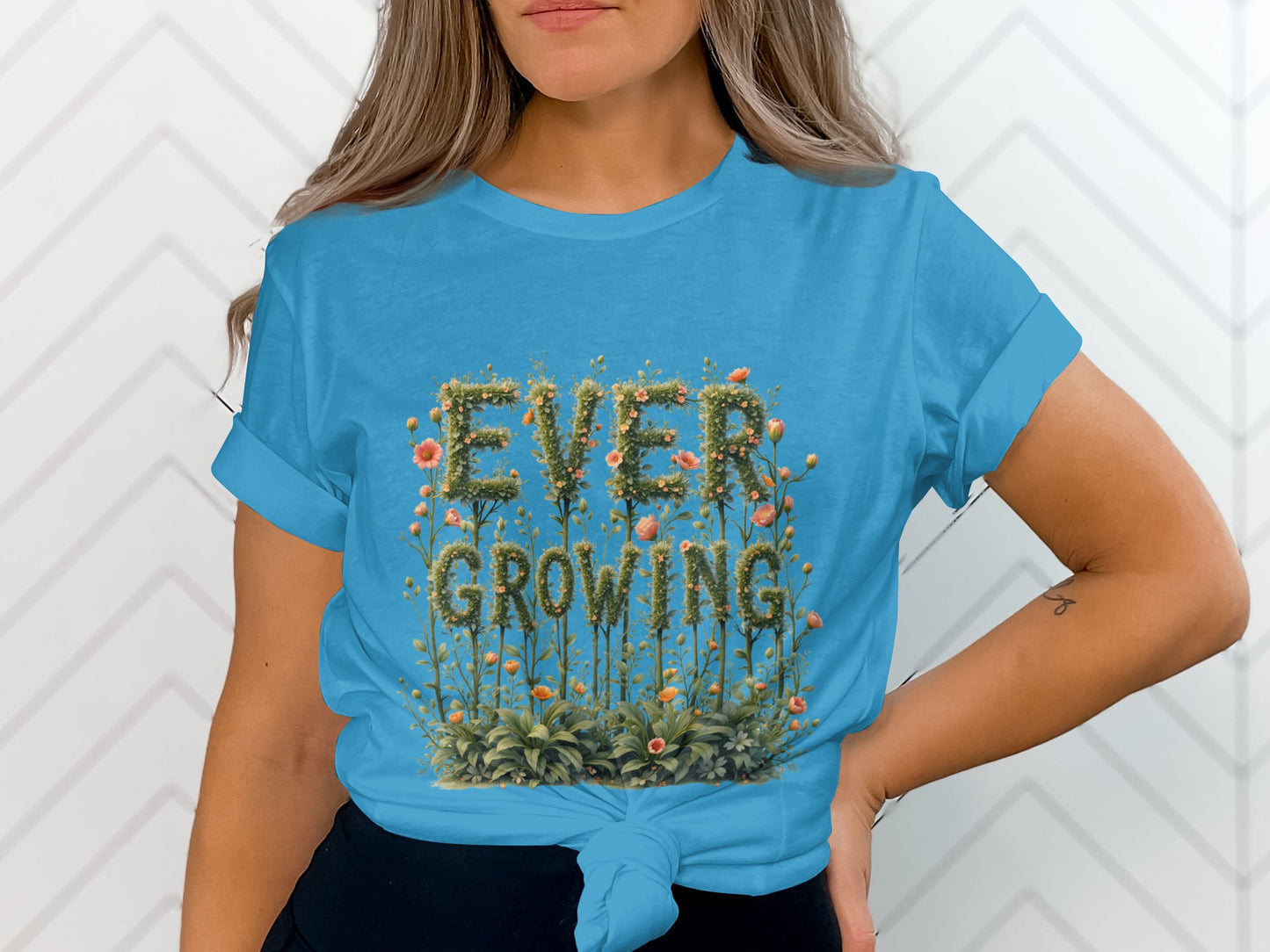 Ever Growing Graphic Tee Modern Botanical Print product