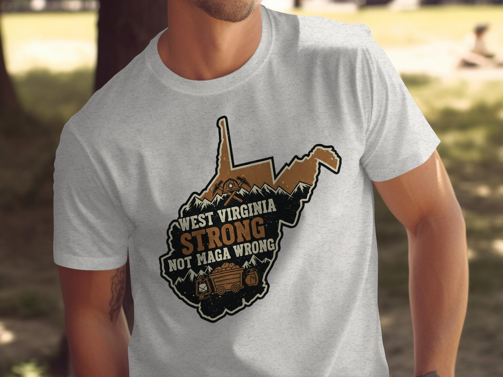 West Virginia Strong Not Maga Wrong Graphic T-Shirt product