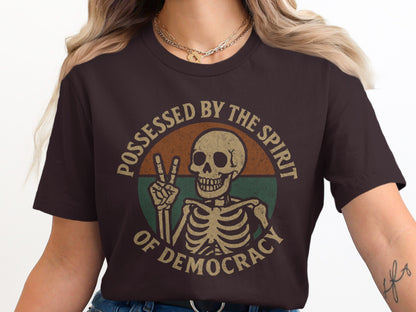 Possessed by the Spirit of Democracy Graphic Tee Shirt