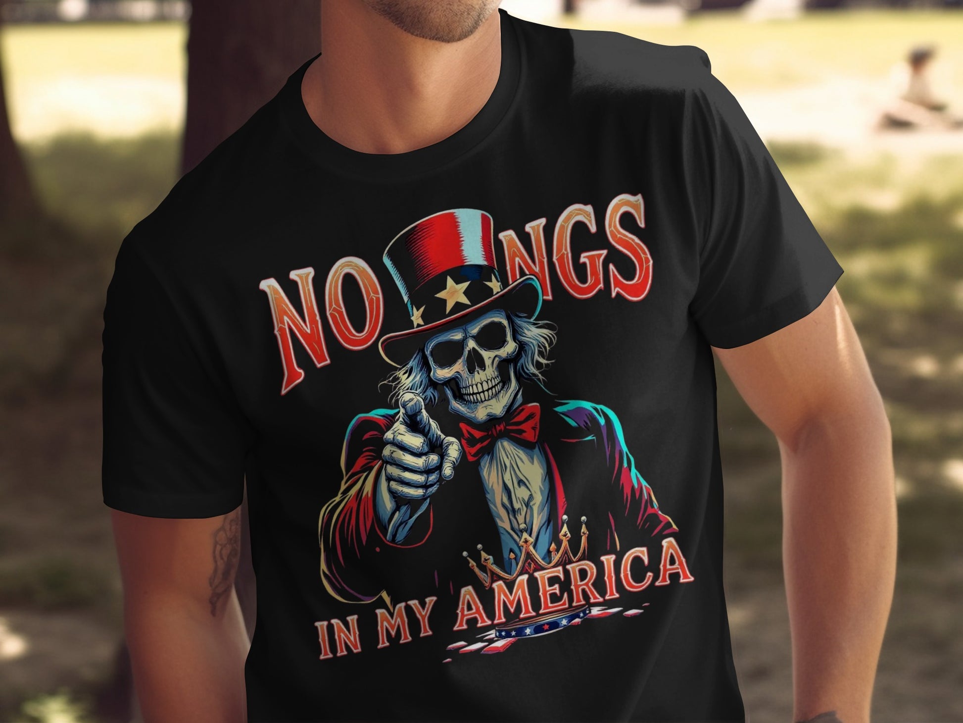 NO GUNGS IN MY AMERICA Graphic T Shirt product