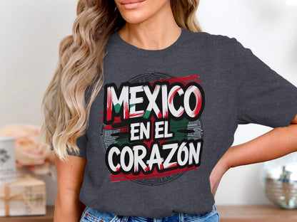 Mexico en el Corazon Graphic Tee Shirt product