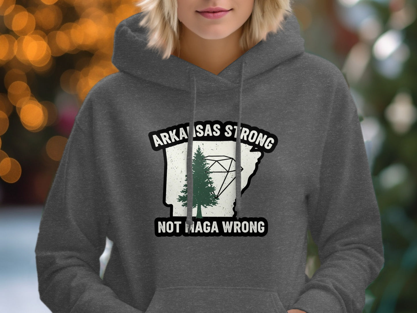 Arkansas Strong Not Maga Wrong Hoodie product