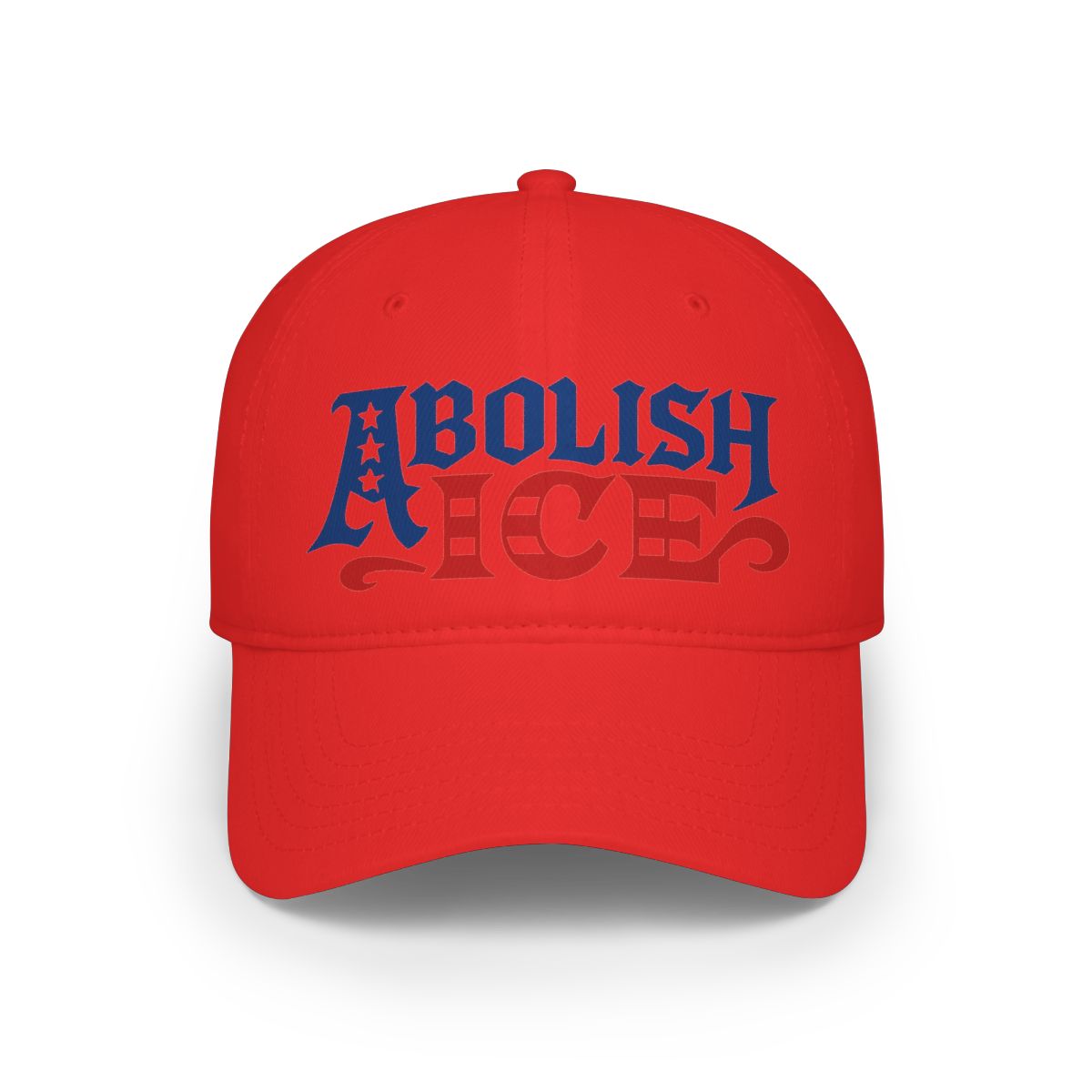 Abolish ICE Slogan Design Red Color Cap