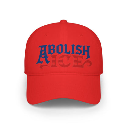 Abolish ICE Slogan Design Red Color Cap