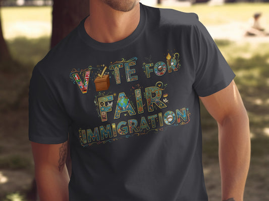 Vote For Fair Immigration Graphic T-shirt