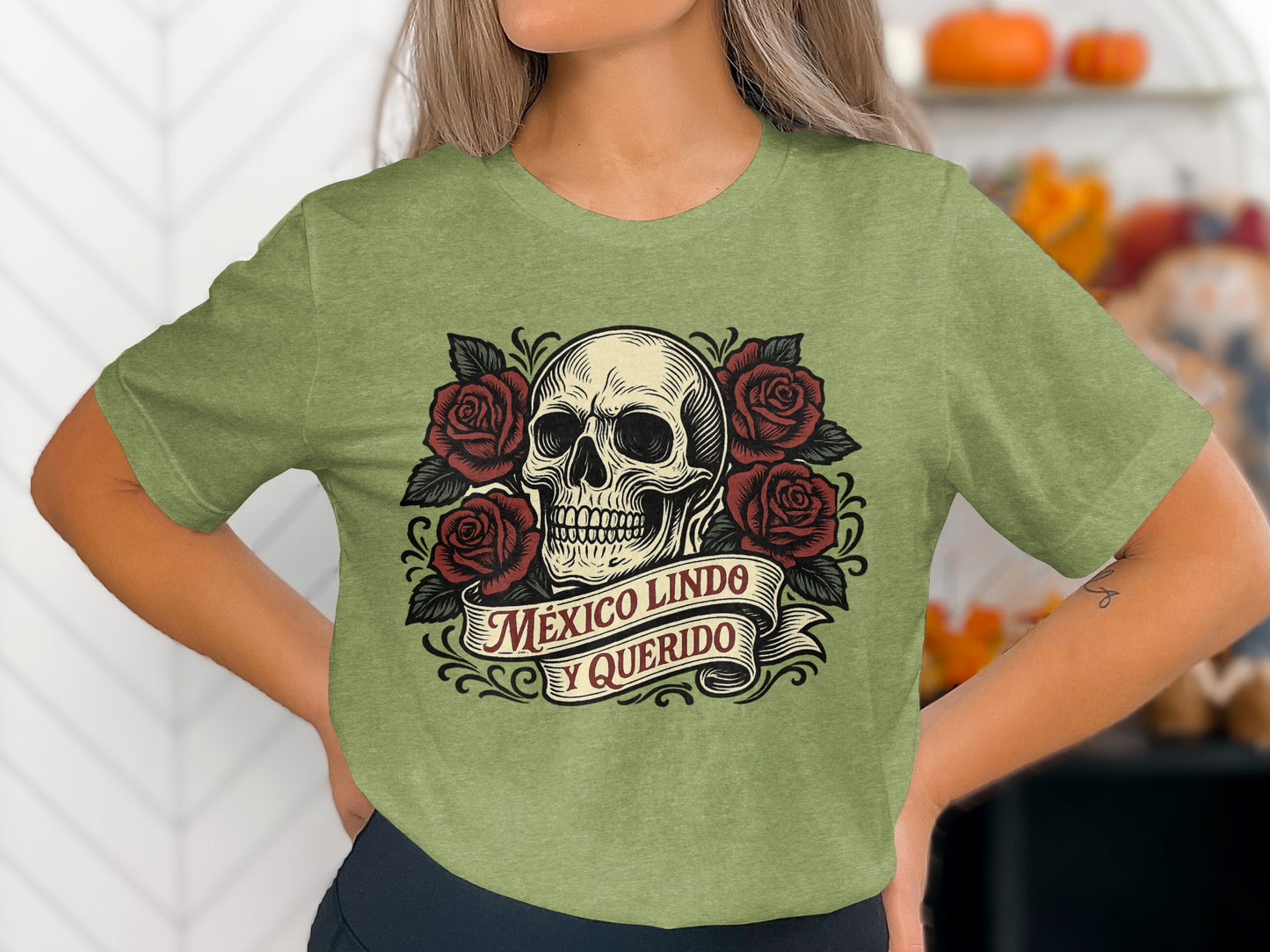 Mexico Lindo y Querido Skull Graphic Tee product