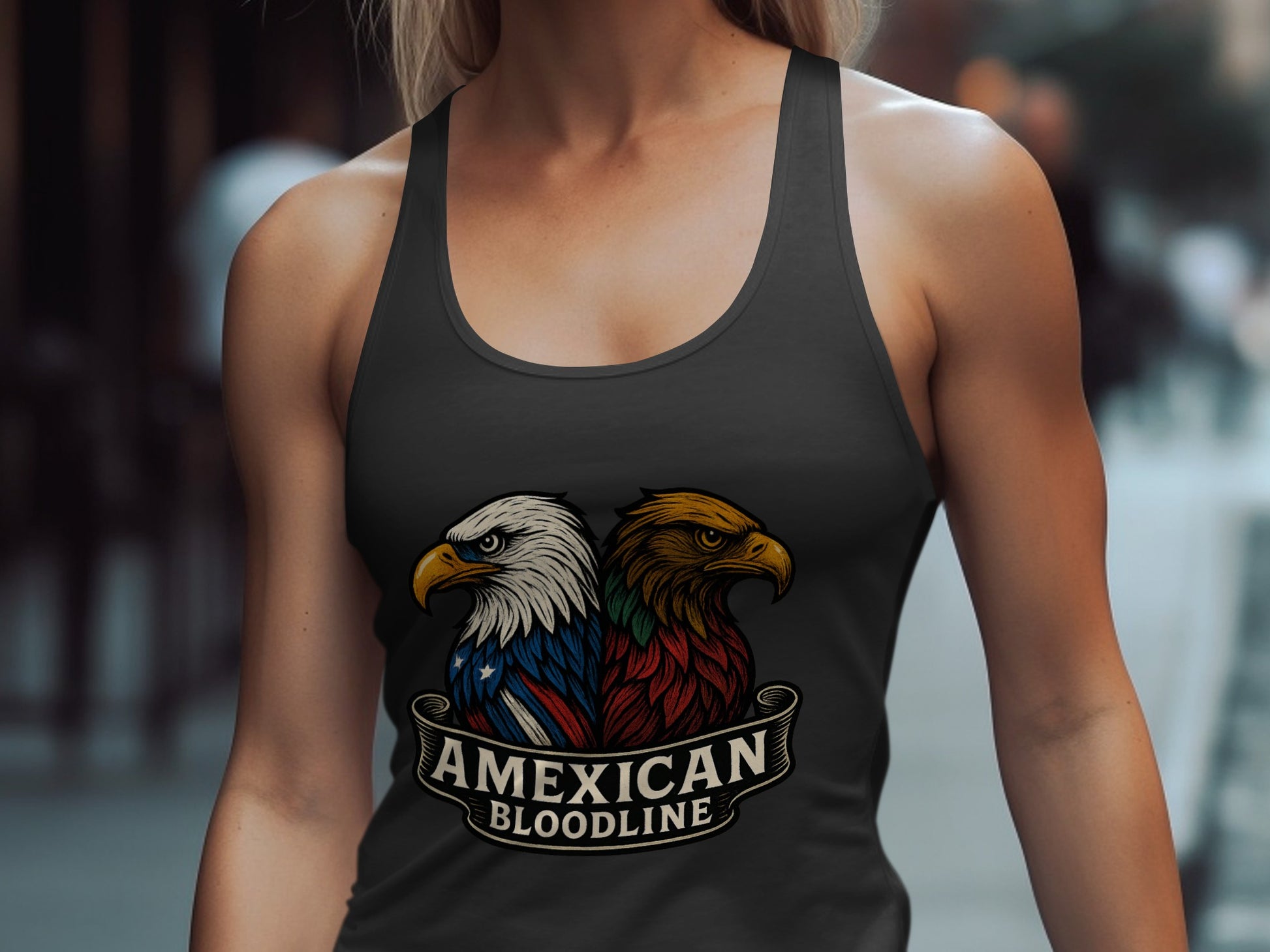 Amexican Bloodline Eagle Design Tank Top product type