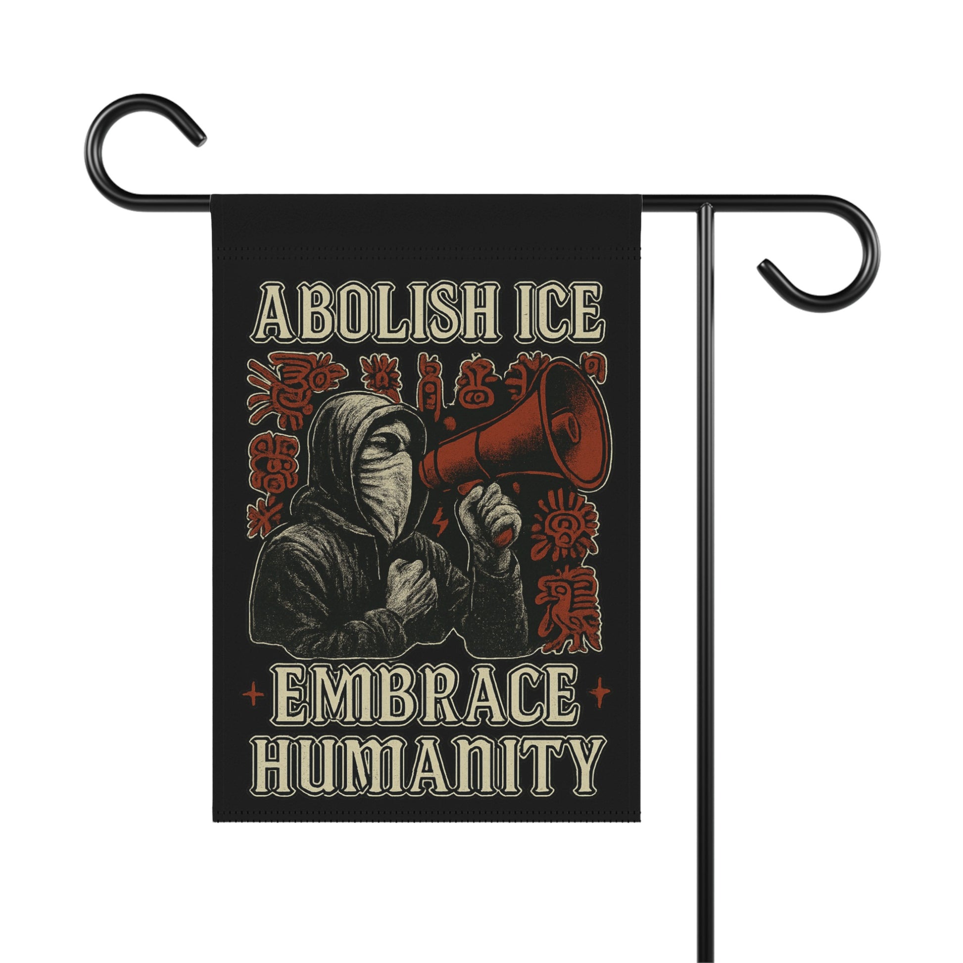 Abolish ICE Embrace Humanity Graphic Flag Decor Item