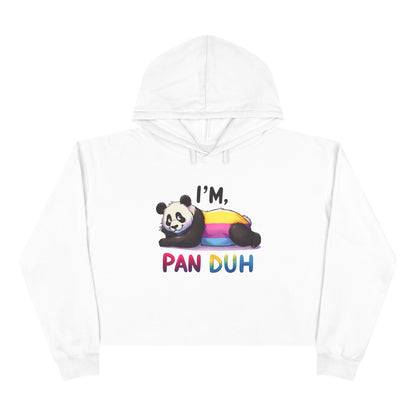 Pride Crop Hoodie Cute Panda| LGBTQ+ Apparel, Funny Sweatshirt, Casual Streetwear, Great for Gifts, Cozy Fashion