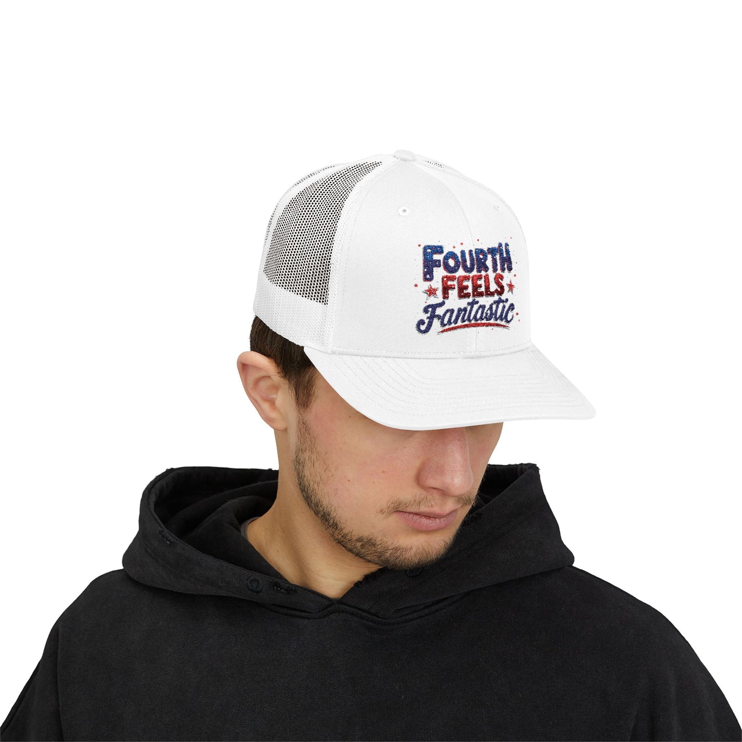 Fourth of July Celebration Snapback Cap - Patriotic Trucker Hat