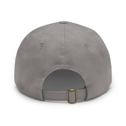 4th of July Dad Hat with Leather Patch (Rectangle)