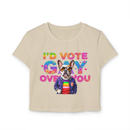 Pride Graphic Tee, Fun LGBTQ+ Shirt, Vote Gay T-Shirt, Cute Casual Pride Outfit, Summer Festival Top