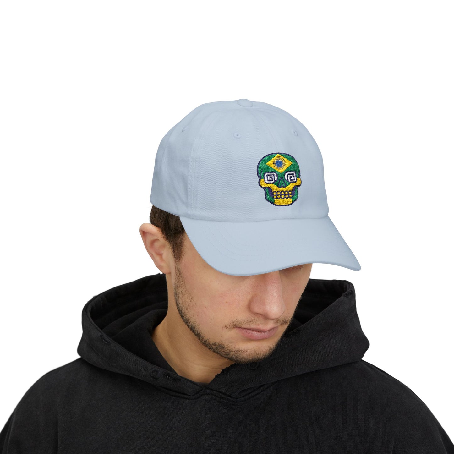 Colorful Skull Classic Dad Cap - Trendy Summer Hat for Music Festivals, Beach Days, Casual Outings, Unique Gift for Him, Adjustable Snapback