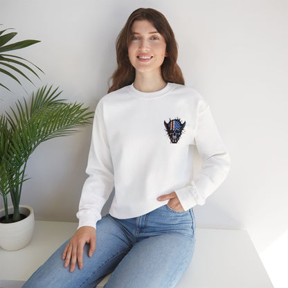 Artistic Graphic Crewneck Sweatshirt - Bold Design for Creative Souls