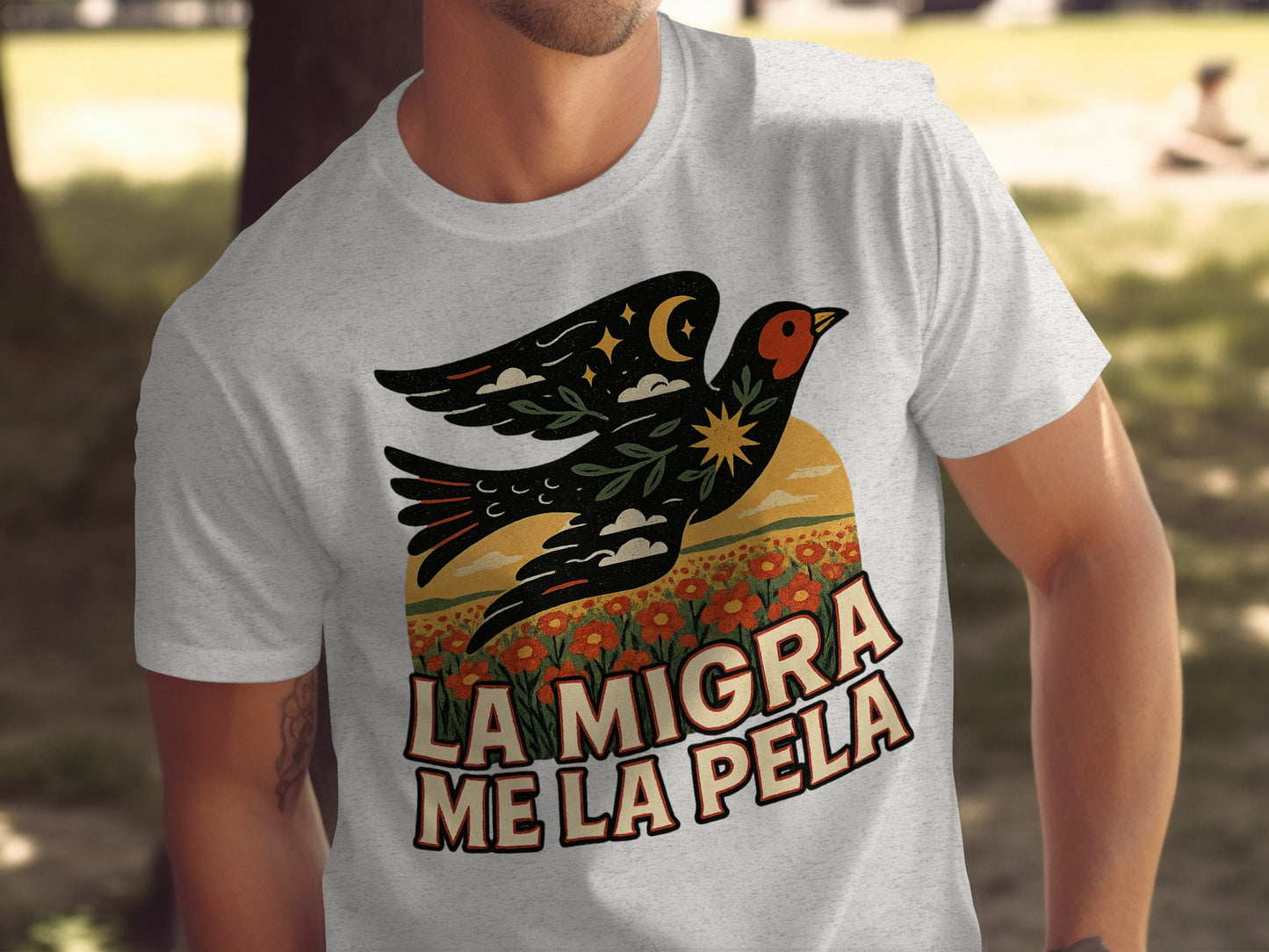 La Migra Me La Pela Graphic T-shirt product