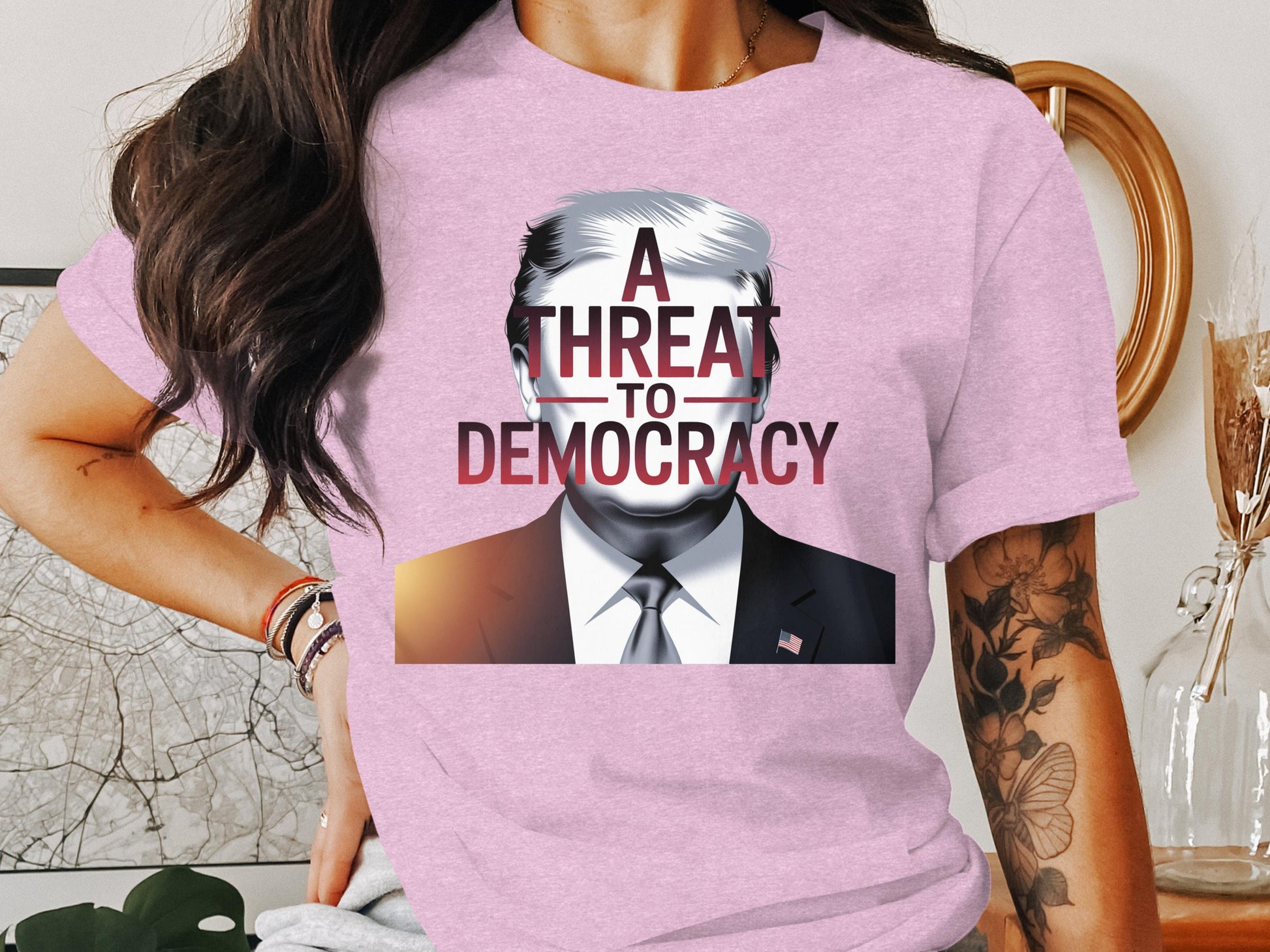 A Threat To Democracy Statement T-Shirt Product