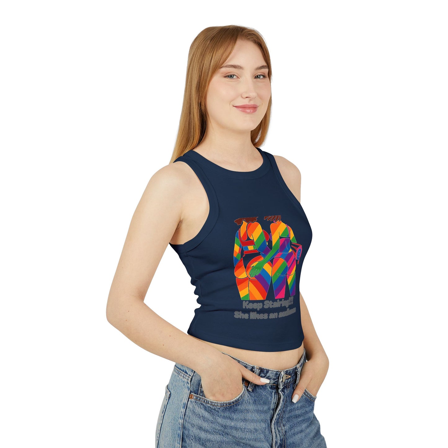 Pride tank top Vibrant Art Racerback Tank, Colorful Summer Top, LGBTQ+ Pride Apparel, Festival Wear, Casual Summer Outfit, Unique Gift Idea