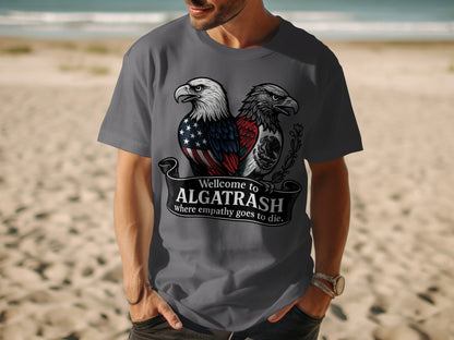 Welcome to AlgaTrash Eagle Graphic Tee Shirt product