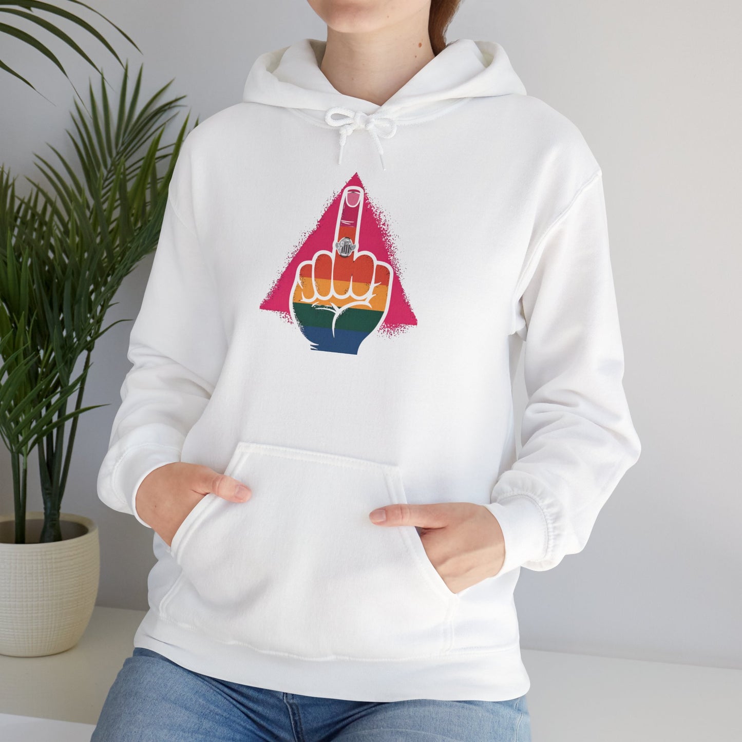 Pride Hoodie Pride Graphic Hoodie - Unisex Heavy Blend™ with Bold Rainbow Design